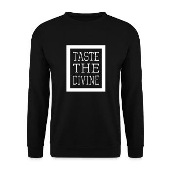 Délicieux repas saveurs délicieuses - Sweat-shirt Unisexe - noir - Devant - Alina (178cm) & Michal (187cm)