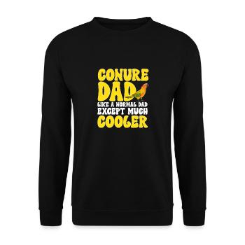 Parakeet, Parrot, Parakeet, Bird - Unisex Sweatshirt - black - Front - Alina (178cm) & Michal (187cm)