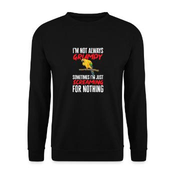 Parakeet, Parrot, Parakeet, Bird - Unisex Sweatshirt - black - Front - Alina (178cm) & Michal (187cm)