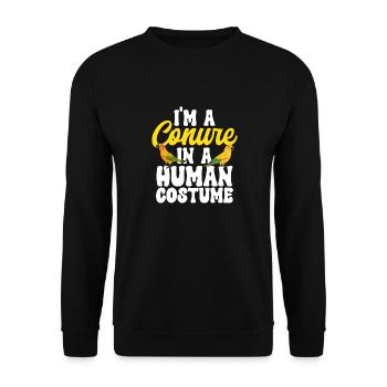 Parakeet, Parrot, Parakeet, Bird - Unisex Sweatshirt - black - Front - Alina (178cm) & Michal (187cm)