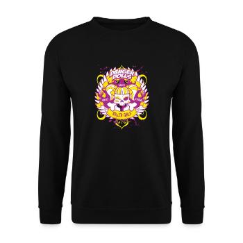 Puppenkopf - Unisex Pullover - Schwarz - Vorne - Alina (178cm) & Michal (187cm)