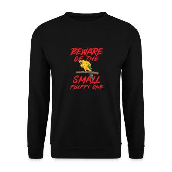 Parakeet, Parrot, Parakeet, Bird - Unisex Sweatshirt - black - Front - Alina (178cm) & Michal (187cm)
