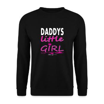 Daddy girl Daddy's Girl Cool Saying Gift - Unisex Sweatshirt - black - Front - Alina (178cm) & Michal (187cm)