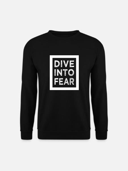 humor courage mindset birthday free fall - Unisex Sweatshirt - black