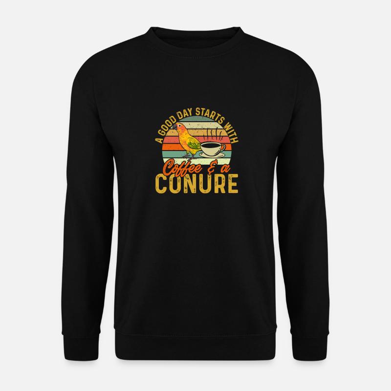 Sonnensittich Papagei Sittich Vogel - Unisex Pullover - Schwarz