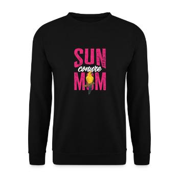 Parakeet, Parrot, Parakeet, Bird - Unisex Sweatshirt - black - Front - Alina (178cm) & Michal (187cm)