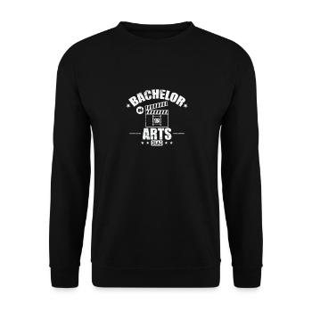 Bachelor of Arts in Art History - Unisex Sweatshirt - black - Front - Alina (178cm) & Michal (187cm)