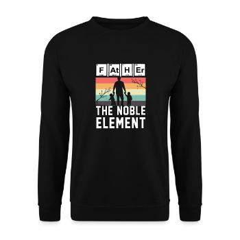 Père le noble élément - Sweat-shirt Unisexe - noir - Devant - Alina (178cm) & Michal (187cm)