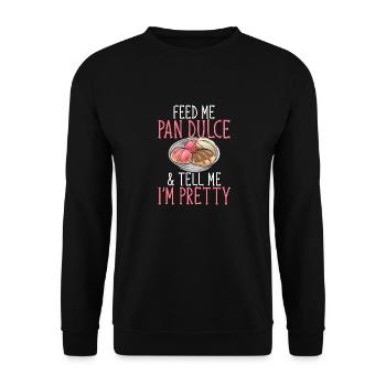 Concha Hispanique Mexicain Pan Dulce - Sweat-shirt Unisexe - noir - Devant - Alina (178cm) & Michal (187cm)
