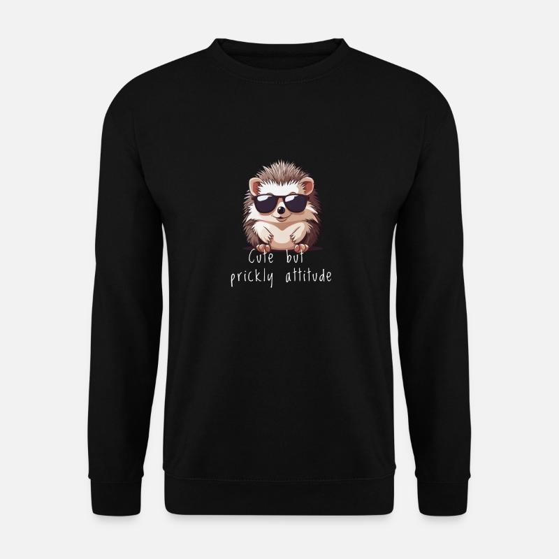 Hérisson mignon Cadeau hérisson mignon - Sweat-shirt Unisexe - noir