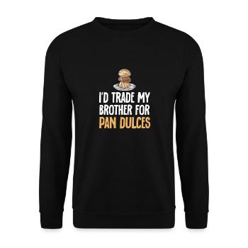 Concha Hispanic Mexican Pan Dulce - Unisex Sweatshirt - black - Front - Alina (178cm) & Michal (187cm)