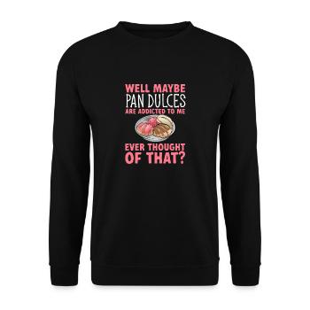 Concha Hispanique Mexicain Pan Dulce - Sweat-shirt Unisexe - noir - Devant - Alina (178cm) & Michal (187cm)