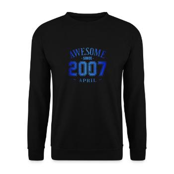 Avril 2007 - L’anniversaire d’avril est génial - Sweat-shirt Unisexe - noir - Devant - Alina (178cm) & Michal (187cm)