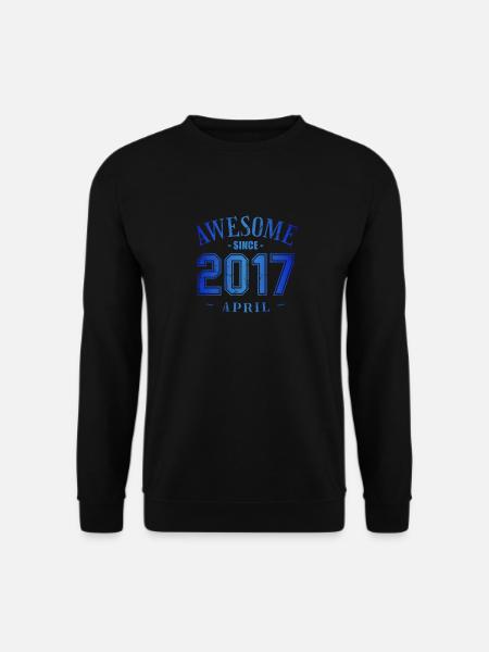 April 2017 - April's Birthday Awesome - Unisex Sweatshirt - black
