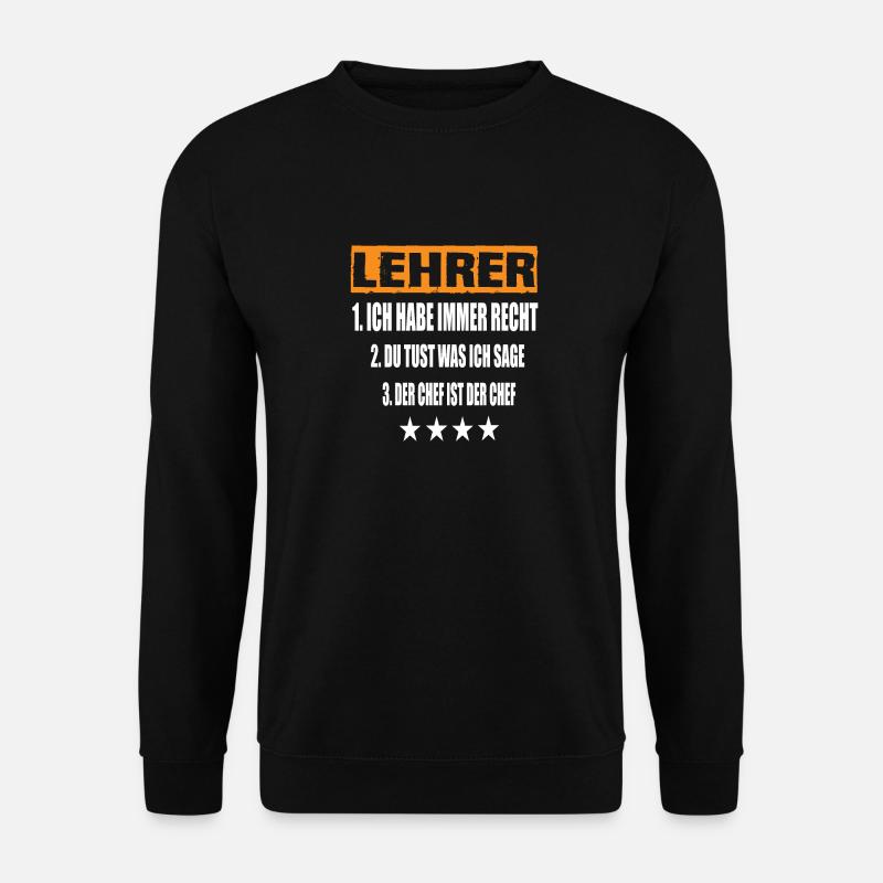 Lehrer - Unisex Pullover - Schwarz