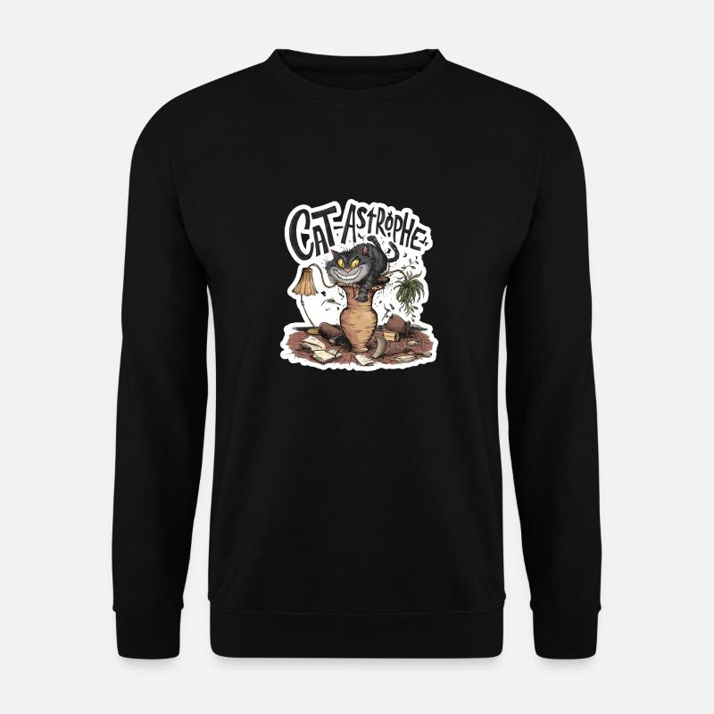 CAT ASTROPHE - Unisex Sweatshirt - black