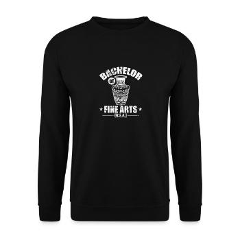 Bachelor of Fine Arts Arts and Creativity - Unisex Sweatshirt - black - Front - Alina (178cm) & Michal (187cm)