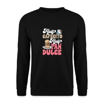 Concha Hispanic Mexican Pan Dulce - Unisex Sweatshirt - black - Front - Alina (178cm) & Michal (187cm)