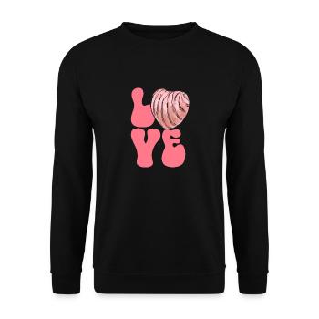 Concha Hispanique Mexicain Pan Dulce - Sweat-shirt Unisexe - noir - Devant - Alina (178cm) & Michal (187cm)