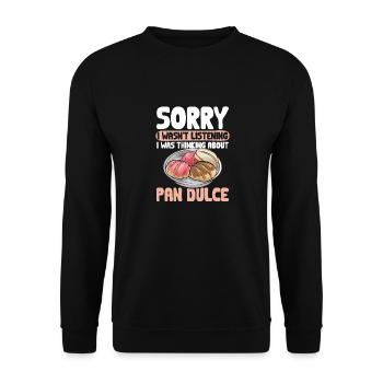 Concha Hispanique Mexicain Pan Dulce - Sweat-shirt Unisexe - noir - Devant - Alina (178cm) & Michal (187cm)