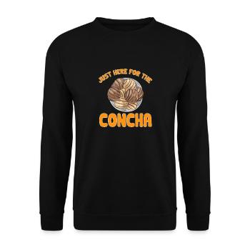 Concha Hispanic Mexikanisch Pan Dulce - Unisex Pullover - Schwarz - Vorne - Alina (178cm) & Michal (187cm)