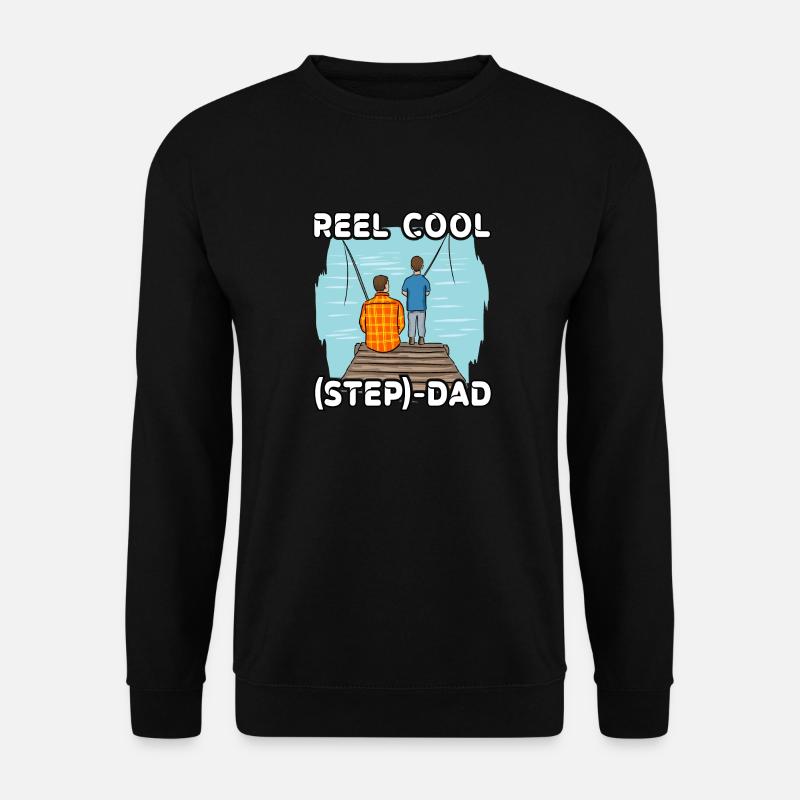 Reel Cool Step Dad - Unisex Sweatshirt - black