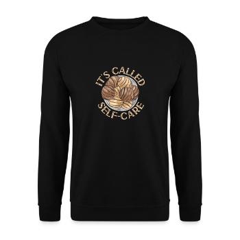 Concha Hispanic Mexican Pan Dulce - Unisex Sweatshirt - black - Front - Alina (178cm) & Michal (187cm)