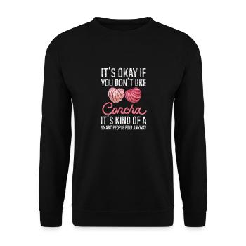 Concha Hispanique Mexicain Pan Dulce - Sweat-shirt Unisexe - noir - Devant - Alina (178cm) & Michal (187cm)