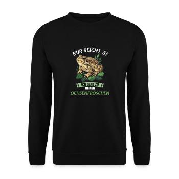 Bullfrogs Bullfrog - Unisex Sweatshirt - black - Front - Alina (178cm) & Michal (187cm)