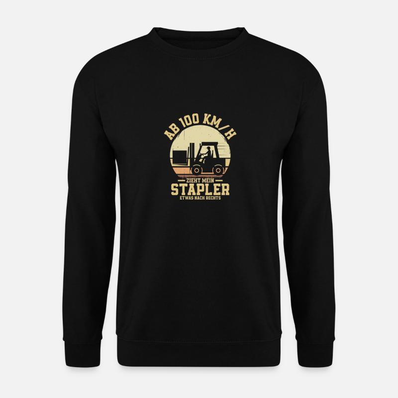 Gabelstaplerfahrer Gabelstapler Beruf - Unisex Pullover - Schwarz