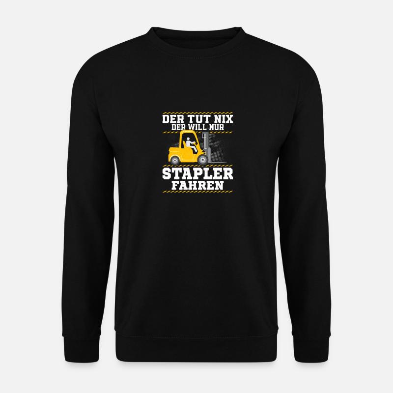 Gabelstaplerfahrer Lagerarbeiter Lagerist - Unisex Pullover - Schwarz