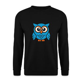 chouette - Sweat-shirt Unisexe - noir - Devant - Alina (178cm) & Michal (187cm)
