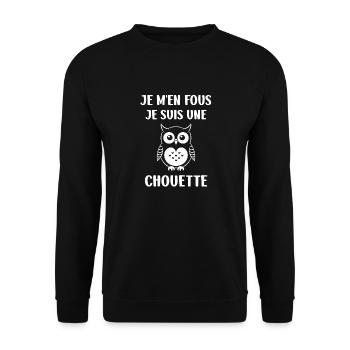 Nice humor - Unisex Sweatshirt - black - Front - Alina (178cm) & Michal (187cm)