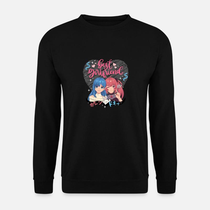 Beste Freundinnen rosa Herz - Unisex Pullover - Schwarz