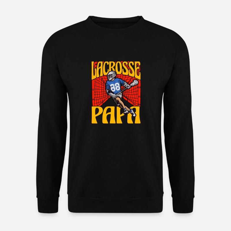 Lacrosse-Papa - Unisex Pullover - Schwarz