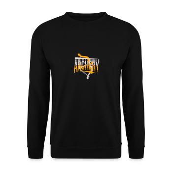 Tir à l’arc Calme, force et endurance - Sweat-shirt Unisexe - noir - Devant - Alina (178cm) & Michal (187cm)