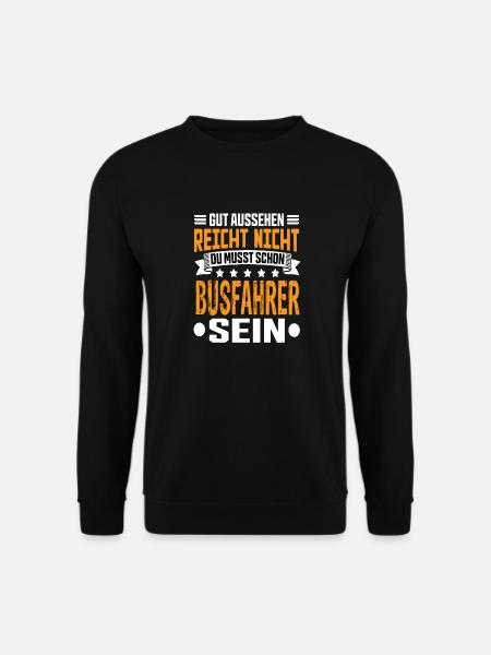Busfahrer Bus Bester Busfahrer Busfahrer Spruch - Unisex Pullover - Schwarz