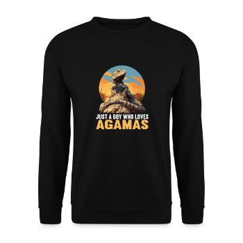 Agamen Agame - Unisex Sweatshirt - black - Front - Alina (178cm) & Michal (187cm)