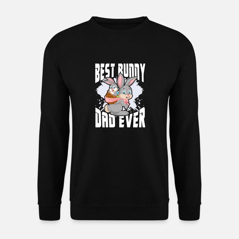 Bester Hasenvater aller Zeiten - Unisex Pullover - Schwarz