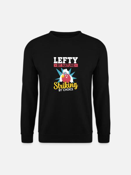 Bowling Left-handed Left-handed bowler - Unisex Sweatshirt - black