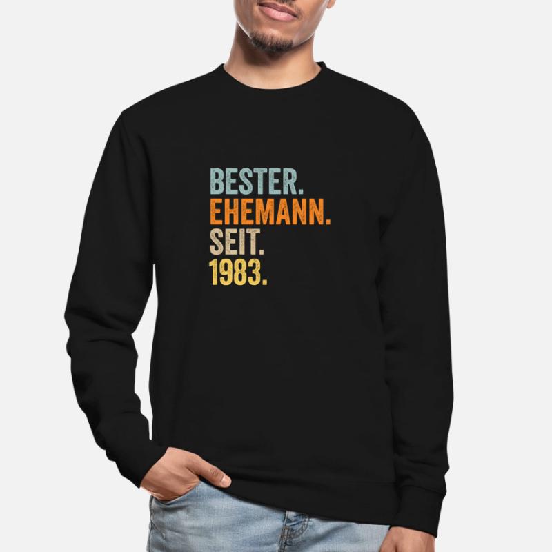 Valentinstag Bester Ehemann Seit 1983 Unisex Pullover