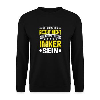 Beekeeper - Unisex Sweatshirt - black - Front - Alina (178cm) & Michal (187cm)