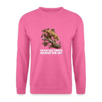 Chats dorés Chat doré - Sweat-shirt Unisexe - rose - Devant