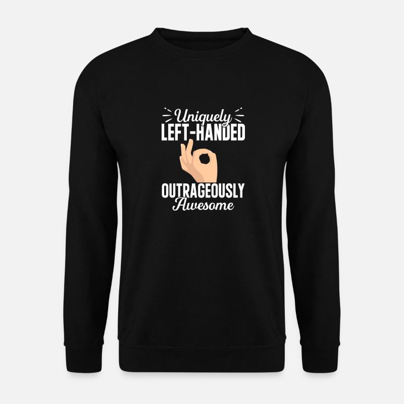 Linkshänder - Unisex Pullover - Schwarz