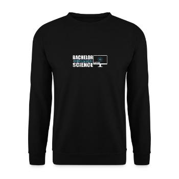 Bachelor of Computer Science Software Engineering - Unisex Sweatshirt - black - Front - Alina (178cm) & Michal (187cm)