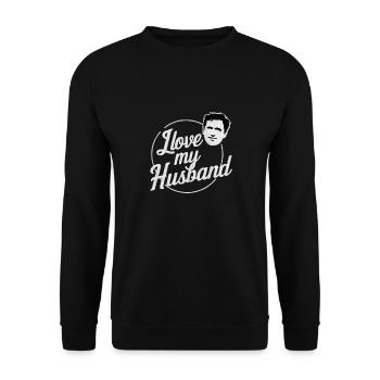 ICH LIEBE MEINEN MANN - Unisex Pullover - Schwarz - Vorne - Alina (178cm) & Michal (187cm)