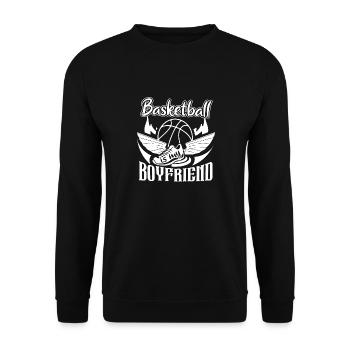 Basketball Basketball is My Boyfriend - Unisex Sweatshirt - black - Front - Alina (178cm) & Michal (187cm)