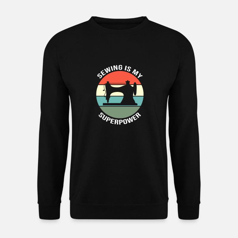 Sewing Machine Seamstress - Unisex Sweatshirt - black