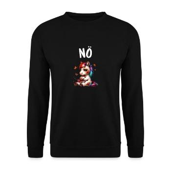 Dicton drôle sur les chevaux Non pour les amoureux des chevaux - Sweat-shirt Unisexe - noir - Devant - Alina (178cm) & Michal (187cm)