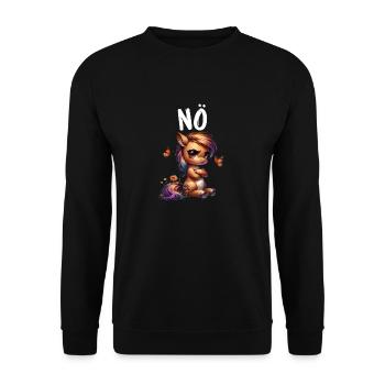 Dicton drôle sur les chevaux Non pour les amoureux des chevaux - Sweat-shirt Unisexe - noir - Devant - Alina (178cm) & Michal (187cm)